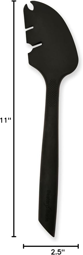 Silicone Spatula ONE Mixer Beater Scraper and Spatula, Black