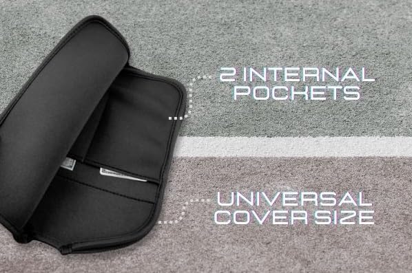 Pickleball Paddle Cover Neoprene with Zipped External Pocket | Covers Fit All USAPA Approved Paddles | 1pc Universal Pickle-Ball Racket Case Only | Durable Pickle Ball Equipment Includes Inner Pockets