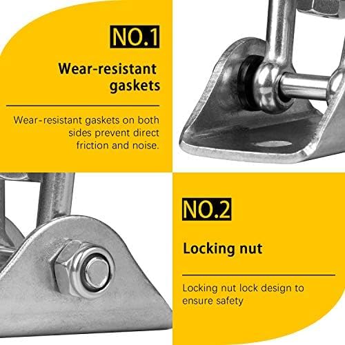 Heavy Duty Swing Hangers for Wooden Sets 2000 LB Capacity Hammock Hanger 360 Swivel Stainless Steel Swing Hardware Accessories 1 Packs for Porch Playground Yoga Heavy Bag