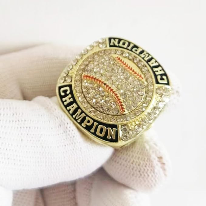 12 Pcs Baseball Championship Ring Trophy Award Gift Tournament Championship Ring Winner Tournament Team, from Size 8 to 11,