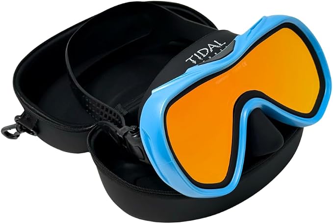 Tidal Mask-Advanced Anti Fog Diving Mask for Scuba Diving, Snorkeling, Free Diving&Swimming. Wide-Angle Tempered Glass Single Lens.