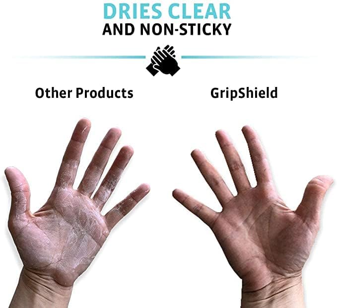 2Toms GripShield, Non-Sticky Grip Enhancer, Dry Grip Solution for Sweaty Hands, Tennis, Pickleball, Golf, Pole Dancing, and Gaming