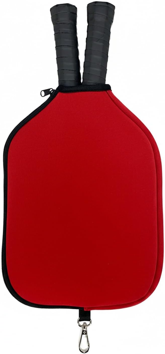 2-Pack Neoprene Racket Covers for Table Tennis & Badminton, Protective Storage Sleeves with Hanging Loop, Scratch-Resistant Paddle Cases