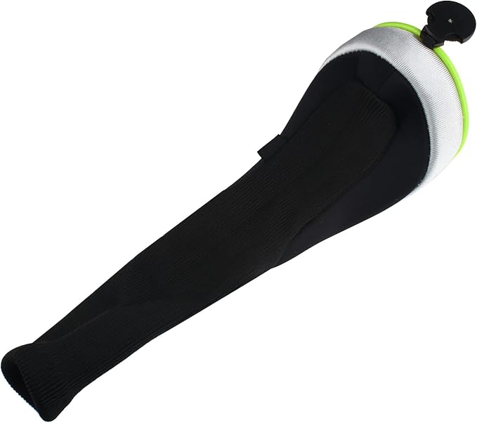 Andux 4pcs Long Neck Golf Hybrid Club Head Covers Dial No. Tag CTMT-02 | Mesh Breathable material | all the Same Size | Coloured Piping | Pull-On Closure