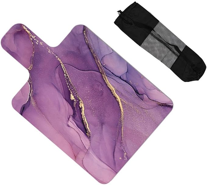 Pilates Reformer Pad Portable Lightweight Mat Nonslip Meditation Exercise Foldable Suede Rubber Cushion Towel Suitable for Home Gym Fitness