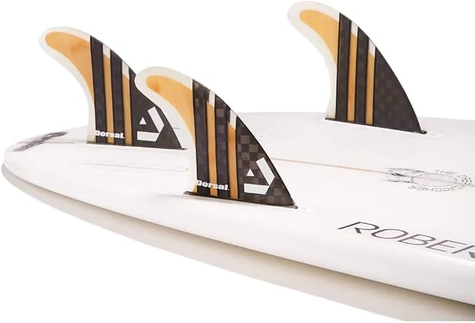 DORSAL Surfboard Fins Thruster 3 Set FCS Compatible with Carbon Honeycomb Hexcore