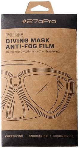 #270Pro - Pure Anti-Fog Film for Fourth Element Diving Masks for Scuba Diving, Snorkeling, Freediving