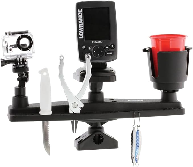 Scotty #256 Triple Rod Holder, black, one size