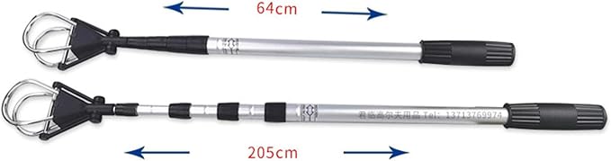 Golf Ball Retriever Telescopic Pick Up Tool Adjustable Aluminum Alloy Grabber Putter Device Tennis Ball Gatherer Extendable Function Suitable for
