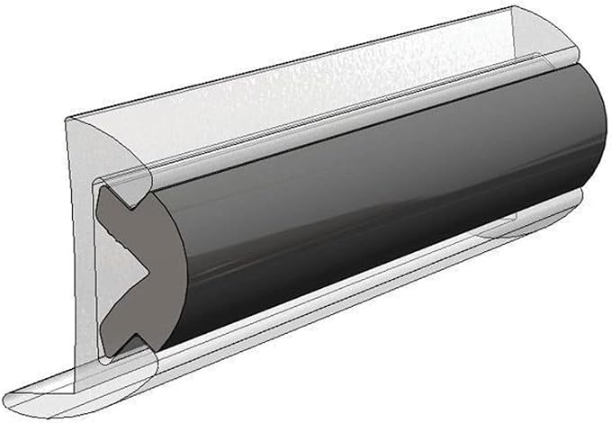 TACO Marine V12-4155BKA50-1 Flexible Rub Rail Vinyl Insert - 3/4" x 3/8"