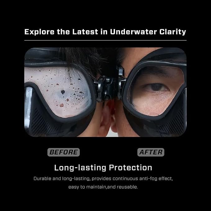 #270Pro - Pure Anti-Fog Film for Fourth Element Diving Masks for Scuba Diving, Snorkeling, Freediving