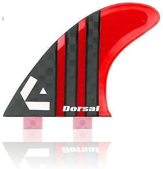 DORSAL Surfboard Fins Thruster 3 Set FCS Compatible with Carbon Honeycomb Hexcore