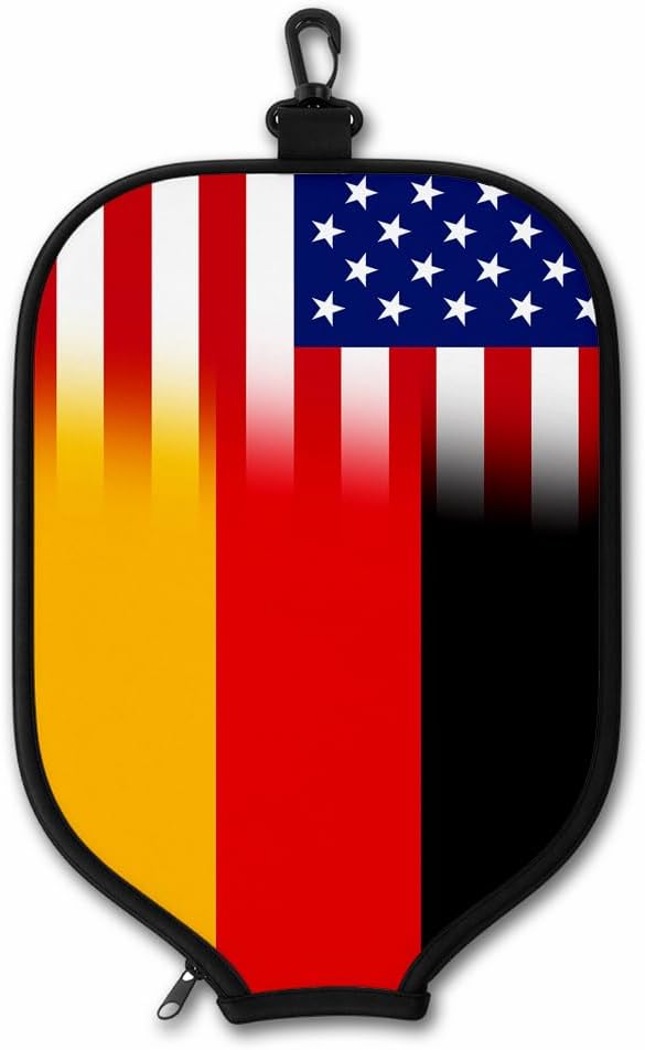 ExpressItBest Pickleball Paddle Cover, Neoprene Paddle Protector with Zipper and Snap Hook, Fits Most Standard Pickleball Paddles