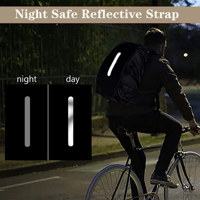 2 Pack Waterproof Rain Cover for Backpack,Backpack Rain Cover with Reflective Strip,Rucksack Rain Cover for Bicycling/Hiking/Anti-Dust/Anti-Theft/Camping/Traveling/Outdoor Activities