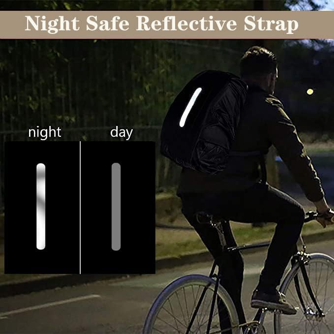 2 Pack Waterproof Rain Cover for Backpack,Backpack Rain Cover with Reflective Strip,Rucksack Rain Cover for Bicycling/Hiking/Anti-Dust/Anti-Theft/Camping/Traveling/Outdoor Activities