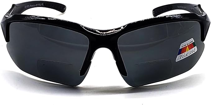 Polarized Bifocal Sunglasses Reading Glasses for Men Women Sports Wrap Mirror Fishing Baseball Cycling