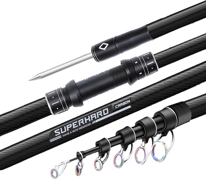 7Ft 9Ft 12Ft 13Ft 14Ft 15Ft Telescopic Fishing Rod Carbon Portable Spinning Fishing Pole for Boat Saltwater and Freshwater Surfcasting Baitcasting Rod Long Distance Throwing Fishing Rod