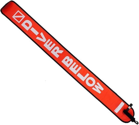 Scuba Choice Surface Marker Buoy (SMB) High-Visibility Dive Signal Tube, Durable Nylon TPU, Compact & BCD-Compatible, Easy Oral Inflator for Diving, Freediving & Underwater Safety