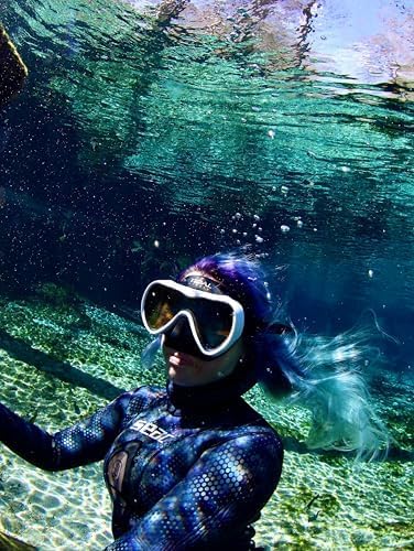 Tidal Mask-Advanced Anti Fog Diving Mask for Scuba Diving, Snorkeling, Free Diving&Swimming. Wide-Angle Tempered Glass Single Lens.