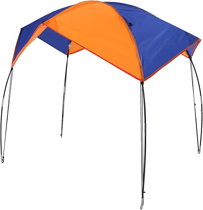 Generic 2-4 Persons Boat Sun Shelter, Lightweight Inflatable Boat Kayak Awning Cover, Easy Assemble Camping Fishing Canopy Tent Sun Shade and Protection (68351 Awning (4