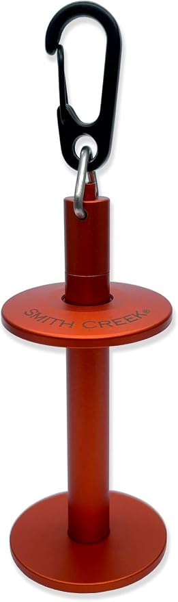 Smith Creek Tippet Holder & Spent Line Wrangler Value Bundle (Burnt Orange)