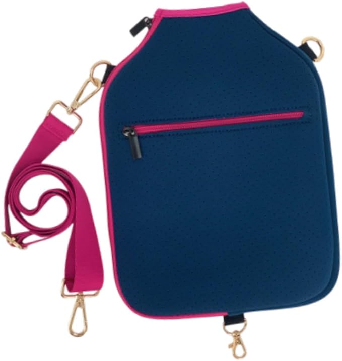 harayaa Pickleball Racket Cover Neoprene Protective Paddle Storage Carrier Pouch with Zipper And Detachable Adjustable Shoulder Strap Suitable for Facility Tr