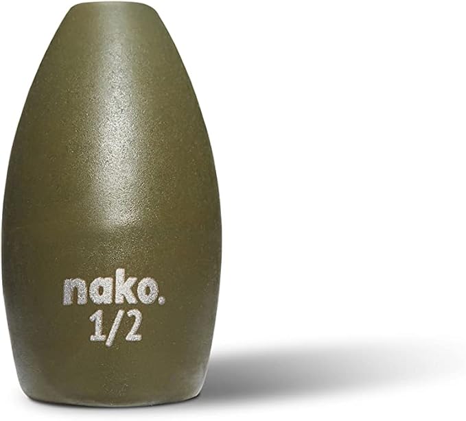 97% Pure Tungsten Flipping Weights - 10 Pack / 5 Pack - Nako Tungsten Weights - Fishing Sinkers for Bass Fishing