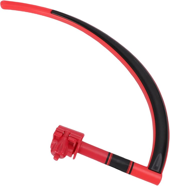 Keenso The Hanger Golf Training Aid, Golf Swing Aids Golf Training Equipment Swing Caddy Golf Swing Trainer Swing Trainer Rubber Improve Swing Posture Curved Portable Swing Training (Red)
