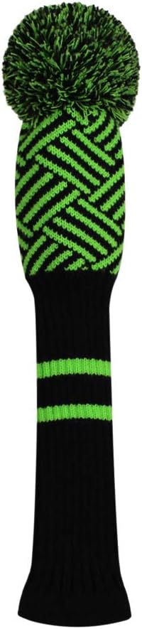Scott Edward Knit Golf Club Cover for Woods and Driver Set of 5 Head Covers Protect Driver Wood(460cc)* 1 Fairway Wood*2 and Hybrid/UT*2 with Rotating Club Number Tags