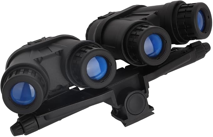 Tactical Night Vision Goggles Model GPNVG18 with Adjustable Helmet NVG Bracket Mount for Cosplay and Display, No Function (Black)
