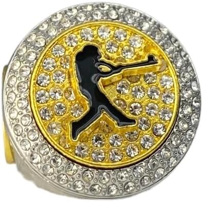 Legacy Rings 1 or 12 Pack Baseball Softball Championship Trophy Ring Champion Award for Men Male Player Two-Tone Silver and Gold Color