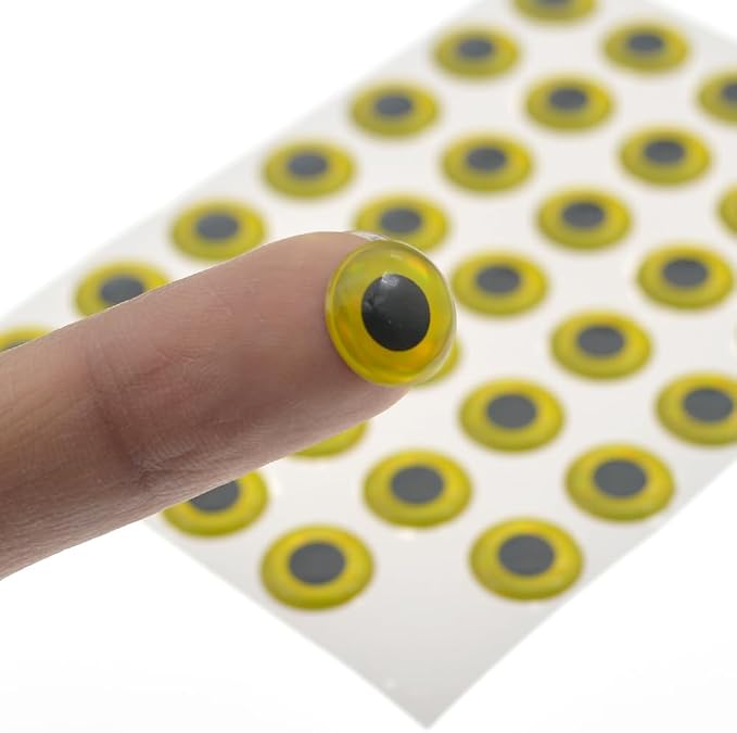 900pcs Assorted 3D Simulation Laser Fishing Lure Eyes Artificial Fish Eyes for Fishing Lure 8mm 10mm 12mm