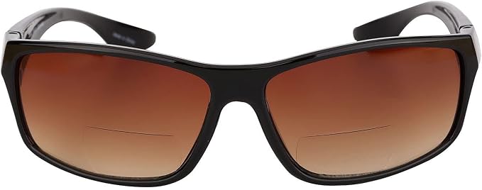 Mass Vision 'The Driver' 2 Pair of Unisex Bifocal Reading Sunglasses with High Definition Amber Lenses - UV400 Protection