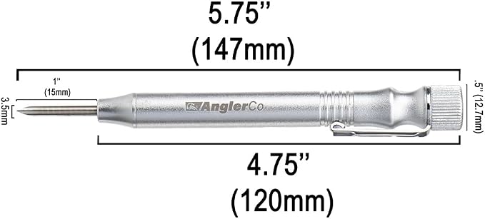 Retractable Fish Venting Tool with Pocket Clip – Durable Barotrauma Release Tool for Saltwater Fishing