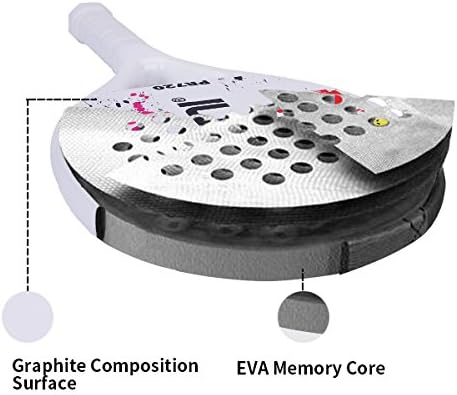 ianoni Beach Tennis Racket,Carbon Fiber Grit Face with EVA Memory Foam Core Beach Tennis Racket