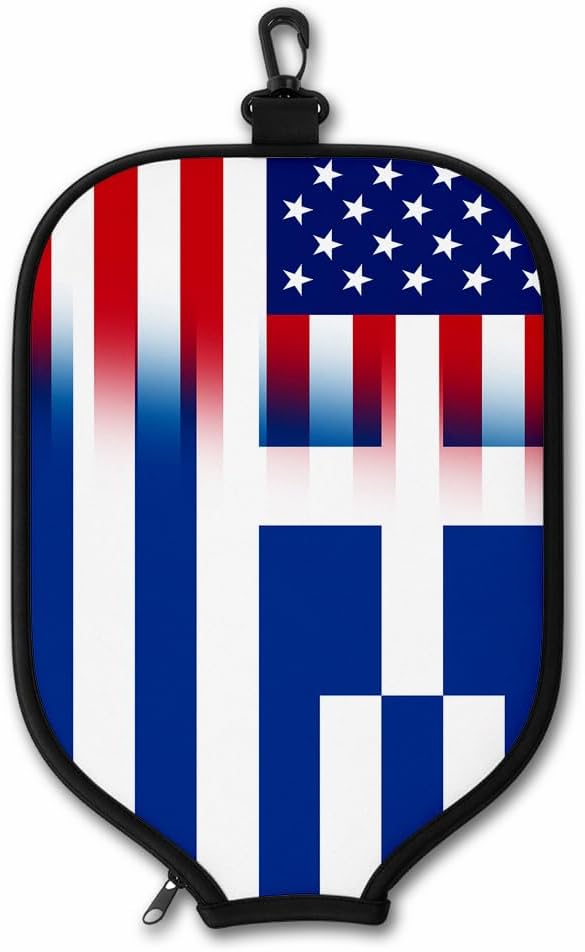 ExpressItBest Pickleball Paddle Cover, Neoprene Paddle Protector with Zipper and Snap Hook, Fits Most Standard Pickleball Paddles