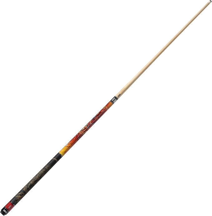 CUESOUL 19oz Pool Cue with Black case,13mm Tip,58inches Mythological Symbols Pattern 4 Styles