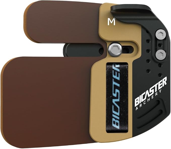 BICASTER Archery Log Recurve Finger Tab Cordovan (Large, Left)