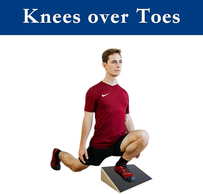 UKIA Slant Board for Squats - Slant Board Squat Wedge for Calf Stretching - Non-Slip Incline Knees Over Toes Weightlifting Equipment to Improve Athletic Performance