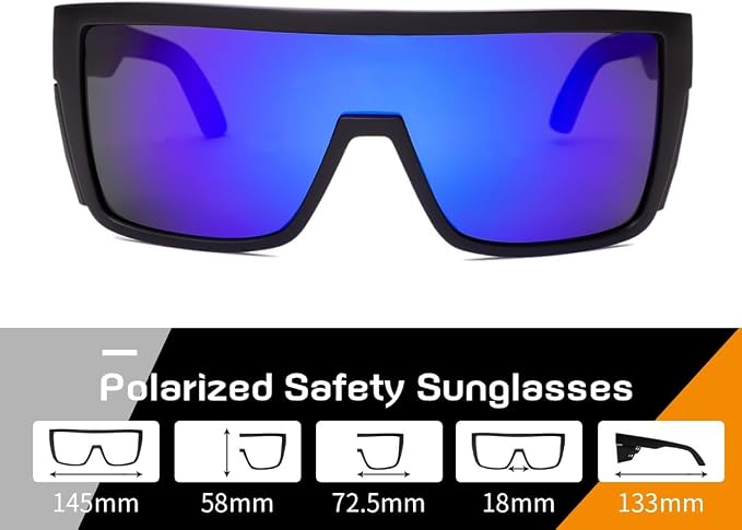 Polarized Safety Sunglasses UV400 Protection ANSI Z87.1 Certified