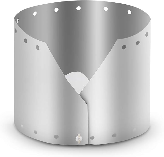HUIOP Wind Shield, Ultralight Ultra-Thin Titanium Outdoor Camping Stove Wind Shield Screen Windproof Plate