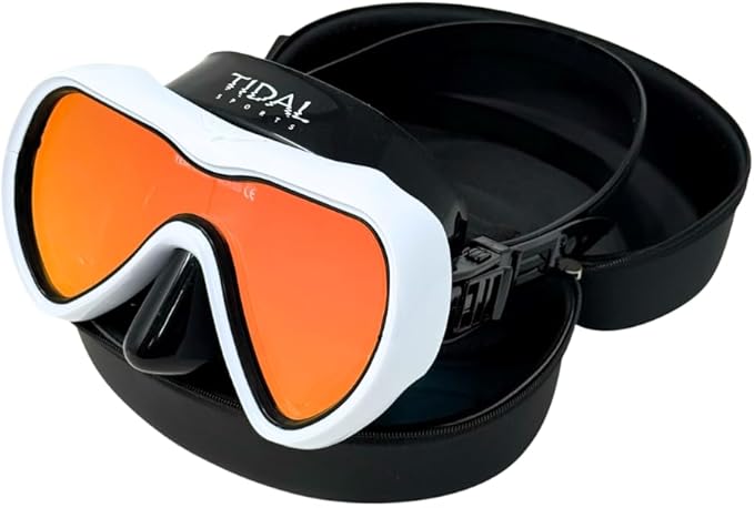Tidal Mask-Advanced Anti Fog Diving Mask for Scuba Diving, Snorkeling, Free Diving&Swimming. Wide-Angle Tempered Glass Single Lens.