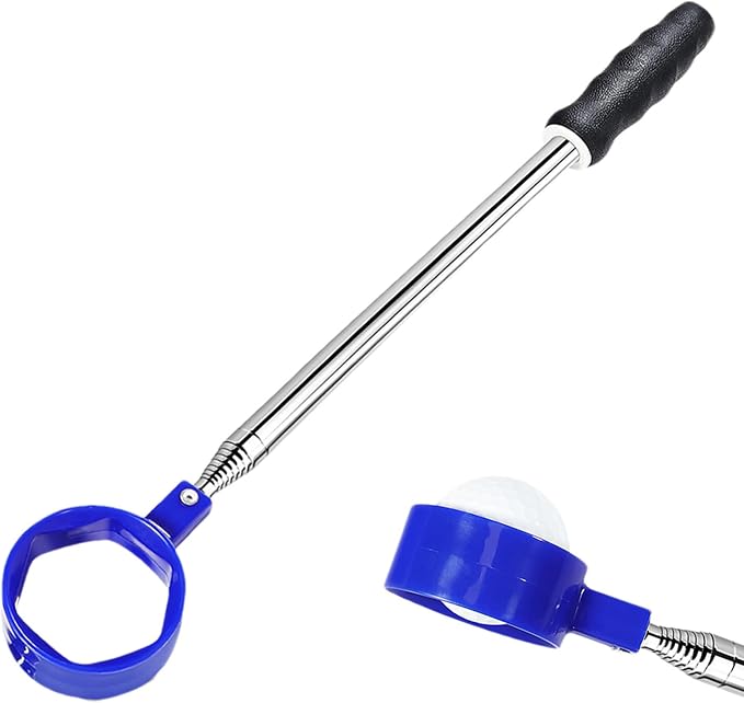 Golf Ball Retrievers - Telescopic Heavy Duty Picker,Lightweight Stainless Steel Golf Ball Water Retriever,for Golfers Water Outdoor Mud Tree Bushes