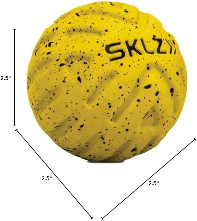 SKLZ Massage Balls - Deep Tissue Massager for Trigger Points, Myofascial Release, Physical Therapy, Pain Relief, Sore Muscles, and Faster Recovery. (2.5-inch, 5-inch, Dual Point, Universal)