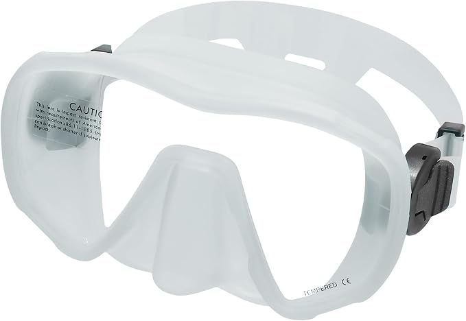 Nami Single Frameless Diving Mask - Panoramic View, UV Available - Scuba, Freediving, Spearfishing, Snorkel Mask for Adults