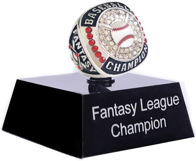 Fantasy Baseball Championship Rings League Winner Throphy Prize Champion Ring