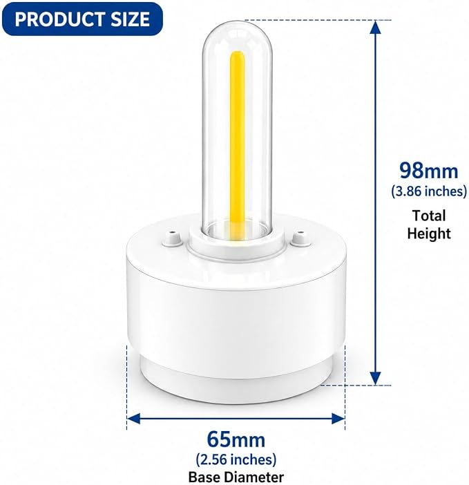 Safe Candle Lantern Alternative, Salt Water Powered Emergency Light, No Flame Camping Lantern, Battery-Free Survival Lamp for Indoor & Outdoor Use