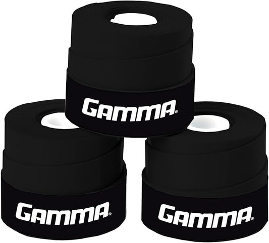 Gamma Sports Supreme Overgrip for Tennis, Pickleball, Squash, Badminton, and Racquetball Racquets, Multiple Pack Sizes and Colors
