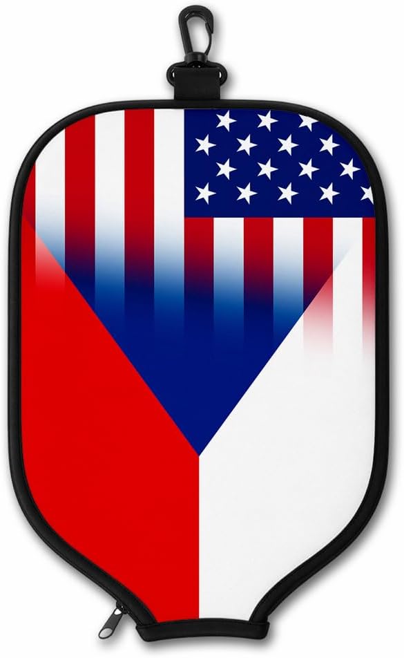 ExpressItBest Pickleball Paddle Cover, Neoprene Paddle Protector with Zipper and Snap Hook, Fits Most Standard Pickleball Paddles
