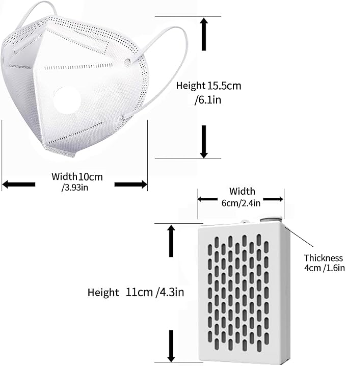 Breathe easily,Electric Face Maks with Fan,Mini PAPR System,Powered Airflow Shield for Cycling, Outdoor Sports & Daily Protection Against Dust, Paint Overspray